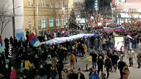 Protest podrške Rusiji