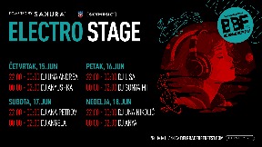 Poznati izvođači na Electro stage by Sakura 