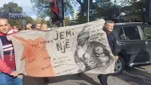 Protest ispred Ambasade Srbije