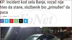 Incident kod sela Banje