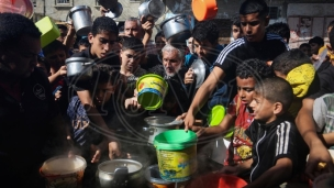 Podela hrane u Gazi