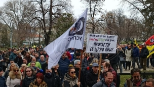 Protest Unije sindikata