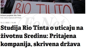 Rio Tinto priznao rizike