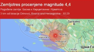 Jak zemljotres u BiH
