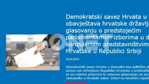 Poziv da se glasa za HDZ