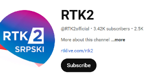 RTK2 nije nadležan za sajt