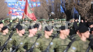 Defile policije i bista Bleru 