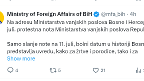Odbijena protestna nota Srbije