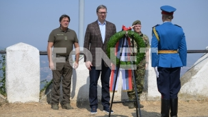 Vučić položio venac na Gučevu