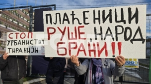 Protest kod hotela Jugoslavija 