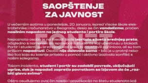 Napad na studente u blokadi