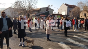 Zemun blokiran na dva mesta