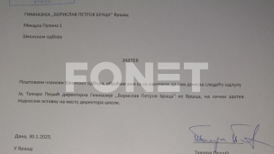 Ostavka direktorke gimnazije