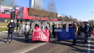 Odavanje počasti kod Ušća