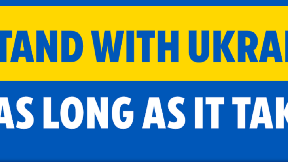 Ukrajinska zastava uz evropsku