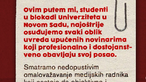 Osuda vređanja novinara