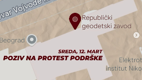 Protest podrške radnici RGZ