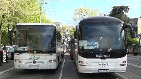 Autobusi parkirani po gradu