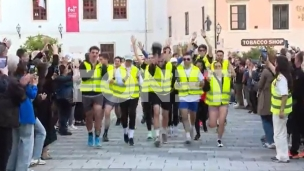 Ovacije studentima u Varaždinu