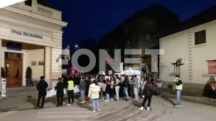 Protest u Leskovcu 9. maja
