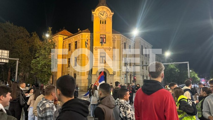 Studenti blokirali sud u Nišu