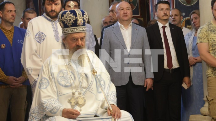 Popović u manastiru Ćelije