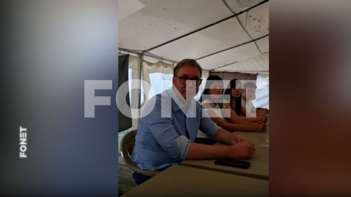 Vučić u Pionirskom parku