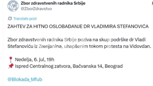 Podrška pritvorenom lekaru