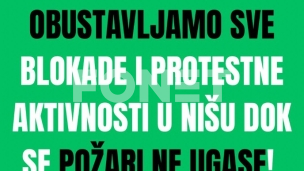 Obustavljene blokade i u Nišu