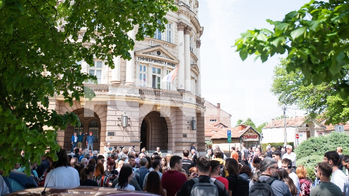 Podrška protestu u Užicu