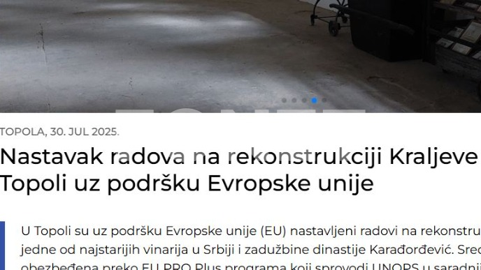 Rekonstrukcija vinarije 