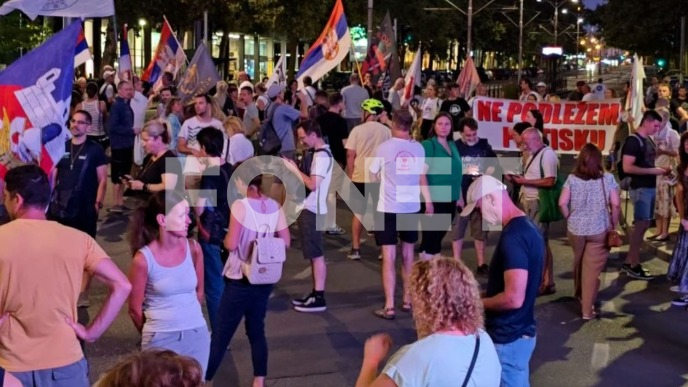 Počeo protest na Zvezdari