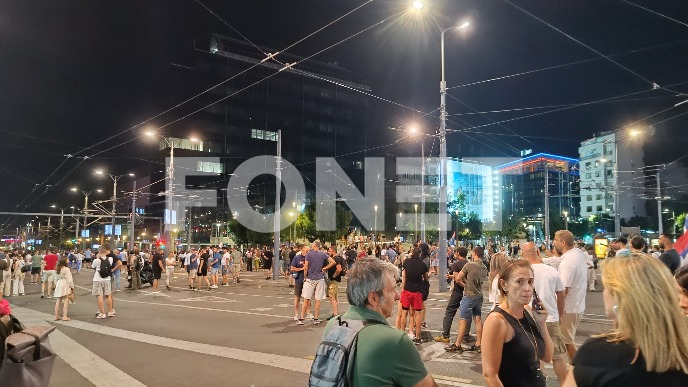 Blokiran saobraćaj na Slaviji