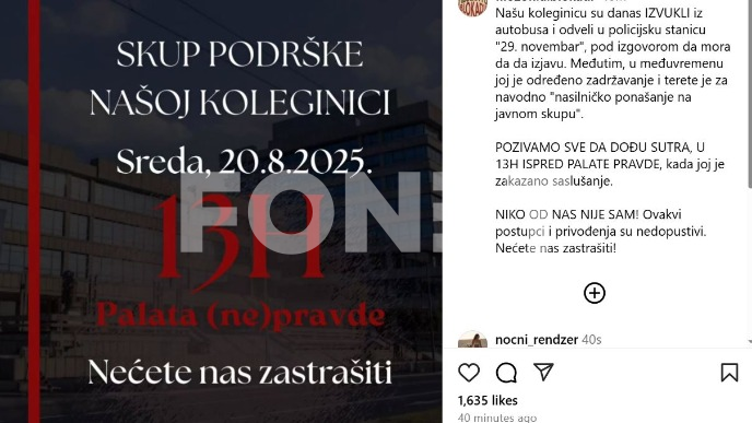 Hapšenje u autobusu