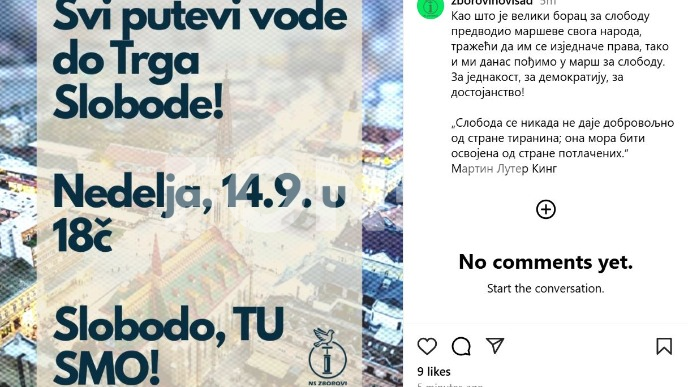 Večeras protesti u Vojvodini