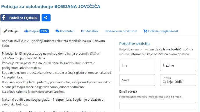Pustite Bogdana iz pritvora