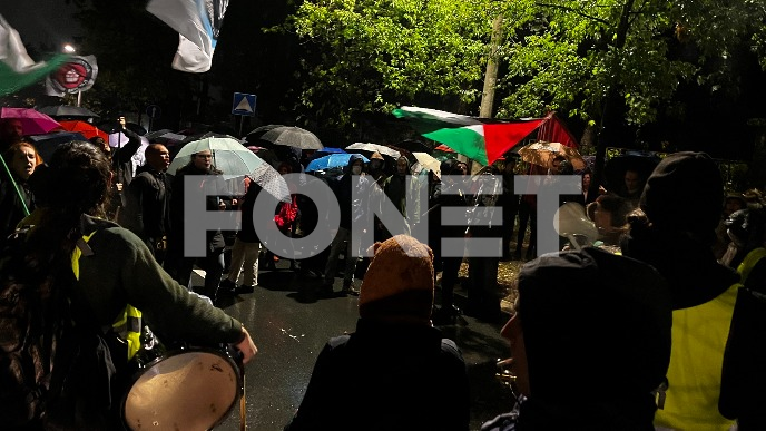 Protest pred Ambasadom Izraela