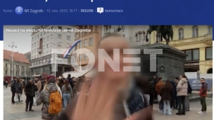 Napadnuta ekipa N1 Zagreb