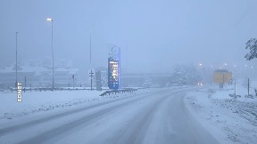 Smanjena brzina zbog snega