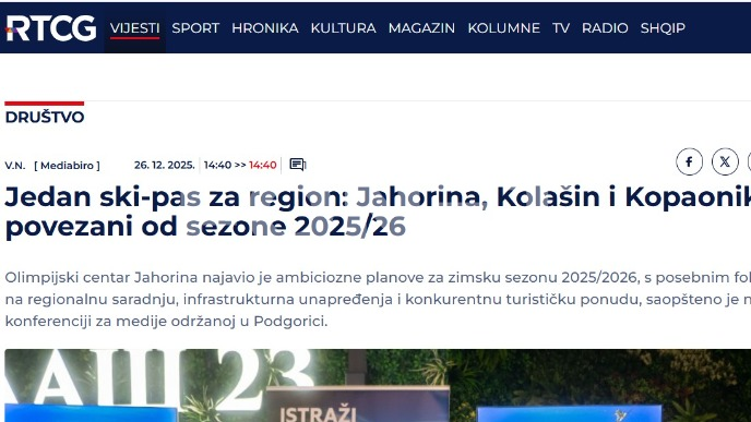 Isti ski-pas za tri skijališta