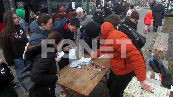 Podrška širom Beograda 