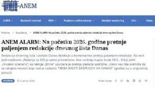 Pretnje smrću redakciji Danas