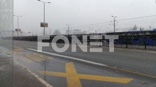 Oblačno, uz sneg ili kišu