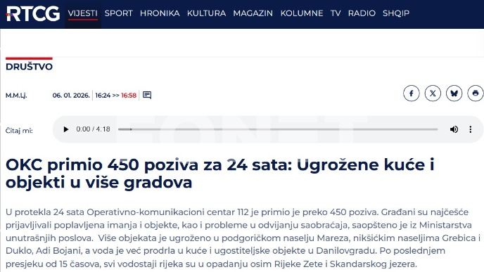 Poplave u Crnoj Gori