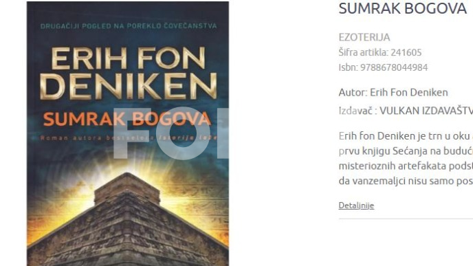 Umro erik fon Deniken