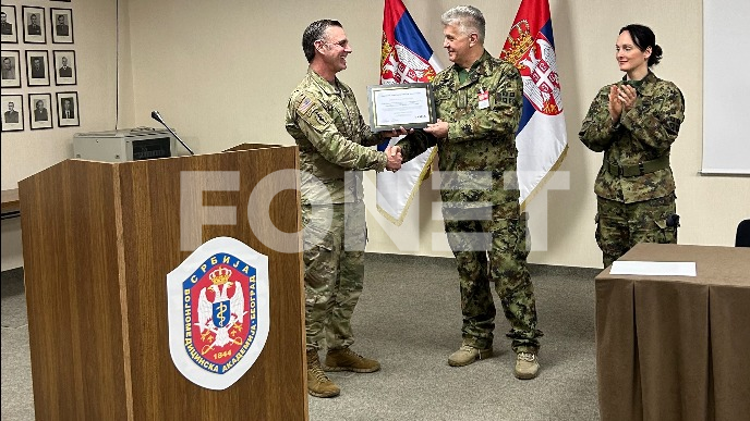 Priznanje za potpukovnika VS