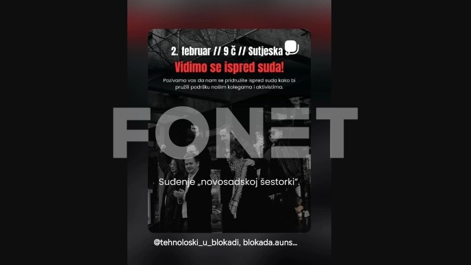 Podrška uoči suđenja