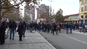 Večeras protest u Leskovcu