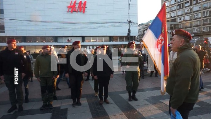 Tišina na protestu u Nišu