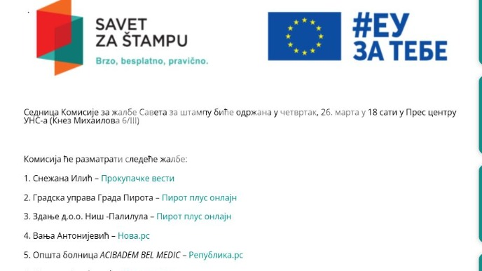 Prekršene odredbe kodeksa